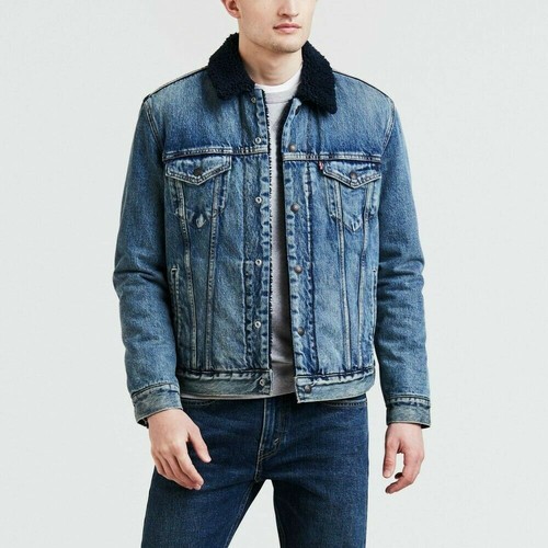 Levis Sherpa Denim Cotton Denim Trucker 