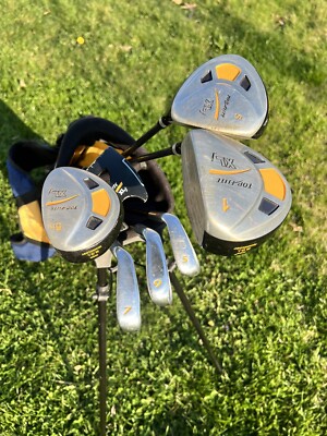 Top Flite XLj Synchro-Flex Junior Golf Clubs W/ Bag Driver, 5, 5h