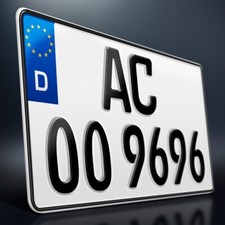 1 Kennzeichen | 340 x 200 mm | LKW | PKW | Quad | SUV | Anhänger | DHL-Versand