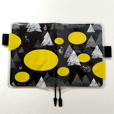 Hobonichi Techo Cover Colors Navy A6 Original Size w/Cover on Cover Light