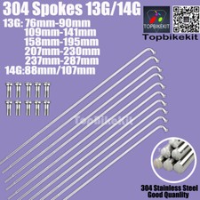 Ebike Spokes 13G/14G 88/107/109/125/141 158/165 207/210/215/220/227/230mm/235mm