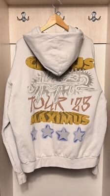 Travis Scott Utopia Circus Maximus Tour white hoodie for men's