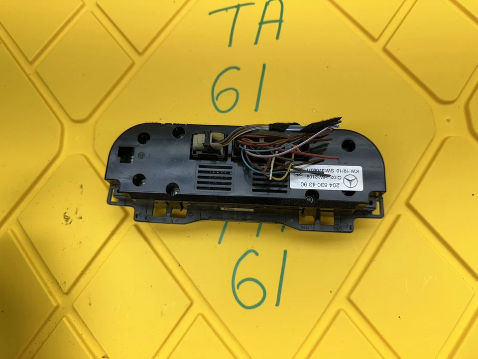 Mercedes Benz C250 2011 panel de control climático unidad de temperatura aire acondicionado calefacción Foto 4 de 4
