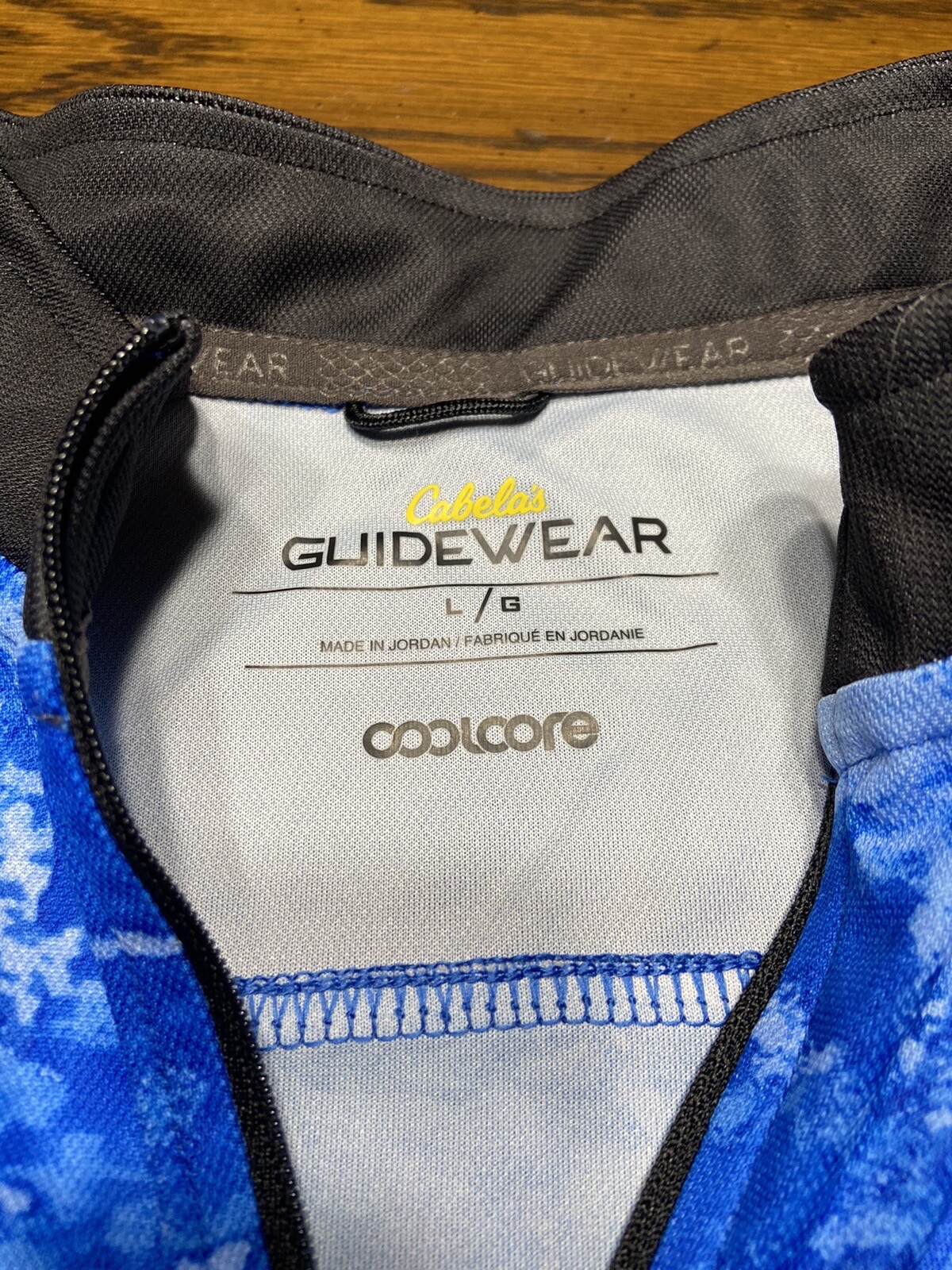 Men’s Cabela Guidewear Long Sleeve 1/4 Zip Fishing Sh… Gem