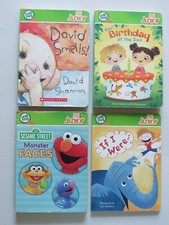 4 Leap Frog Tag Junior Books Lot David Smells, Monster Faces,Birthday, If I Were