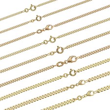 Panzerkette Massiv gelb Gold Kette Halskette Collier Damen Herren 9k, 14k, 18k