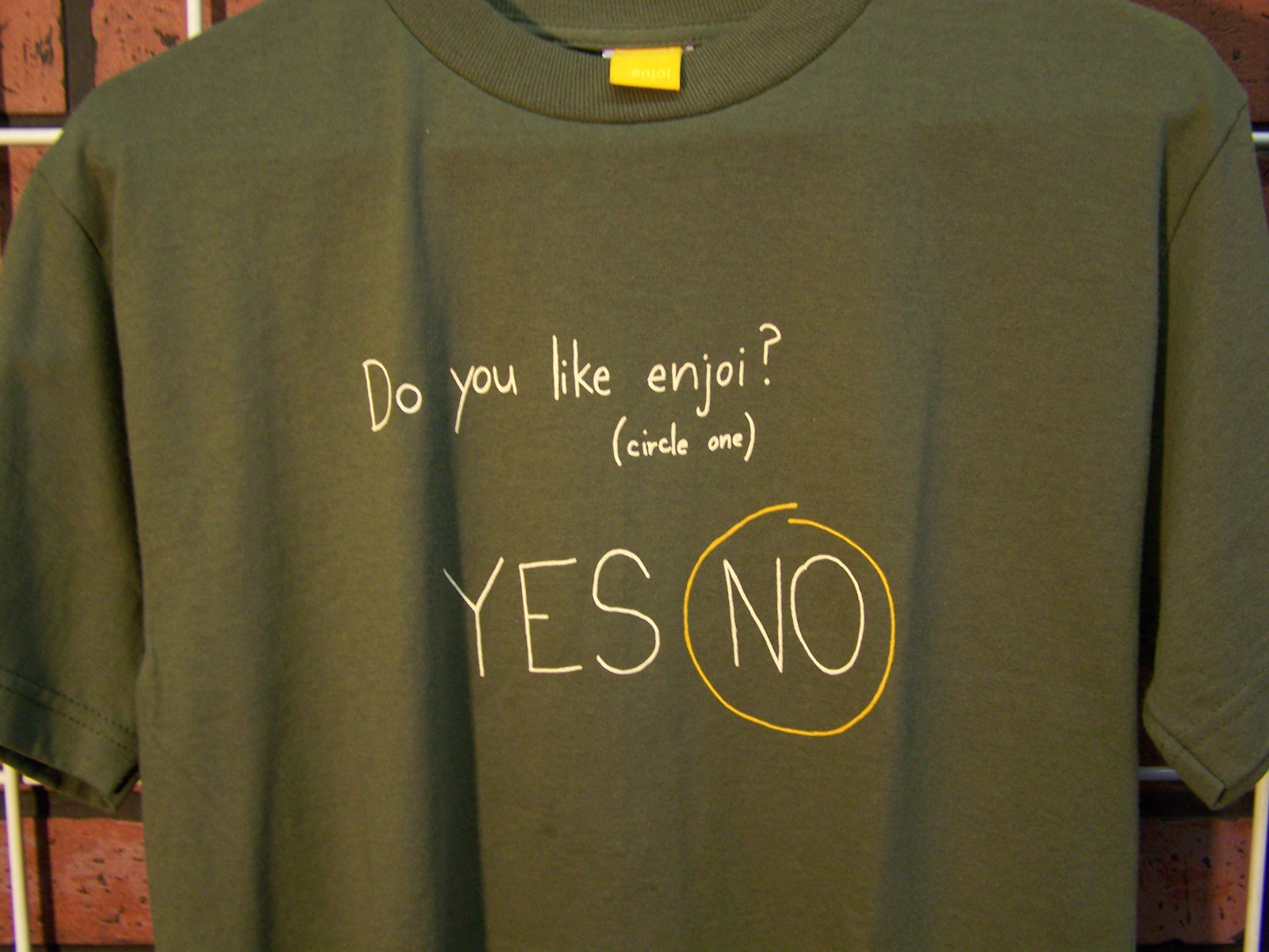 Enjoi Skateboards T-Shirt NEW Small Skateboard