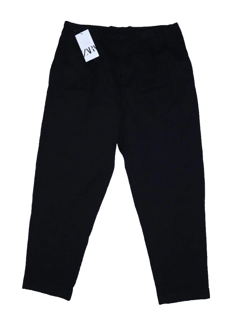 Zara Cotton Blend Pants for Women