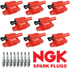 8X Ignition Coil & 8X NGK Platinum Spark Plug for GMC Sierra 1500 5.3L V8 UF413