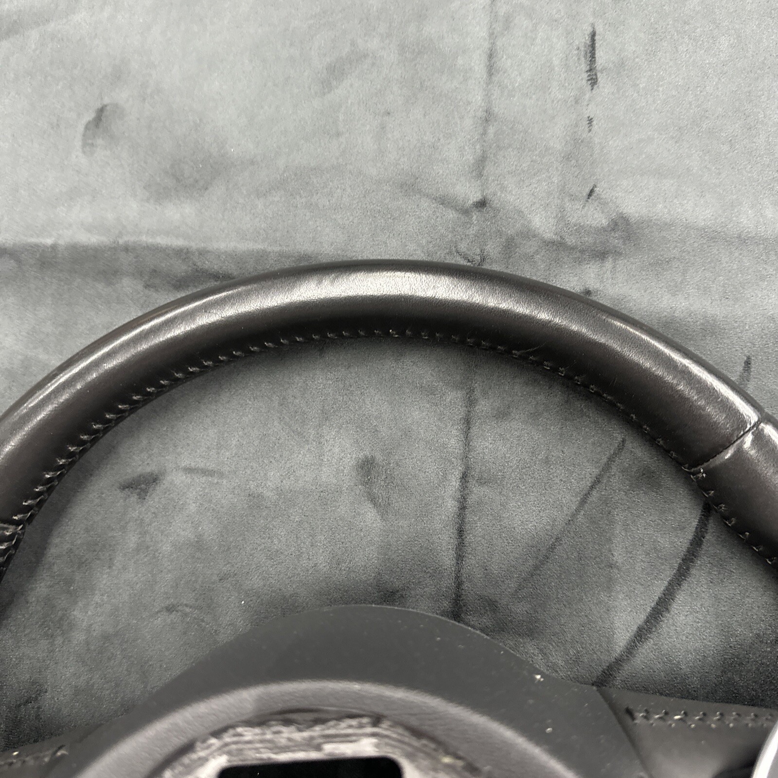 2008-2012 AUDI R8 BLACK LATHER STEERING WHEEL W/ PADDLE SHIFTERS OEM