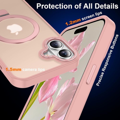 Shade Series MagSafe Case with Kickstand Ring Holder for iPhone 16 Plus - P - Bild 5 von 7
