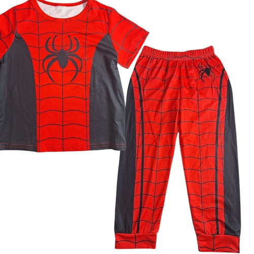 4pcs/set Spider-Man Thin Pajamas for Boys Matching Pyjamas Set 3-4 Years - Picture 2 of 14