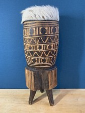 tam tam Tripode vintage - Art Africain - Collectionneur - Afrique - Musique