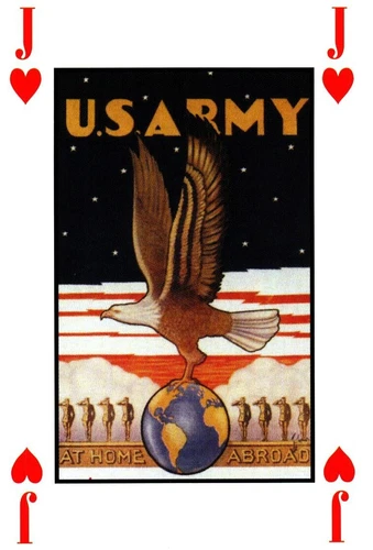US Army, WW2 War Poster Trading/Playing Card 1939-1945