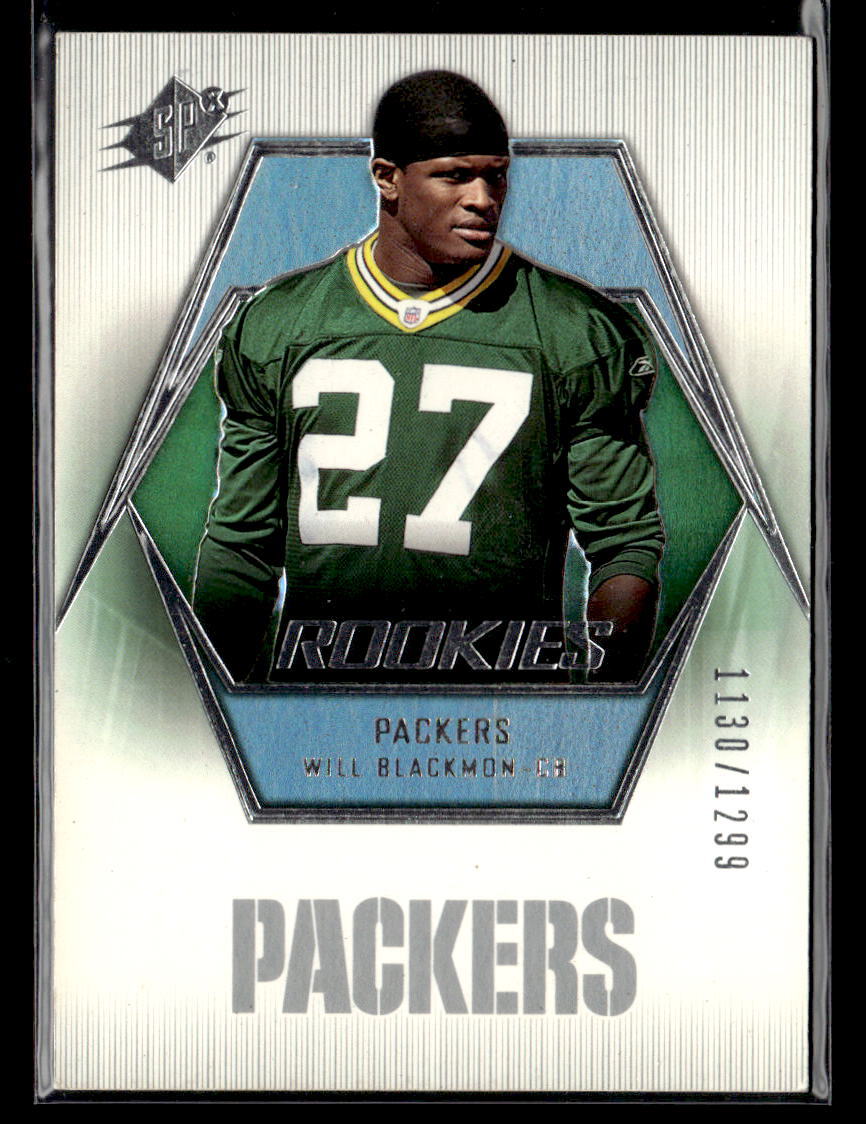 Will Blackmon RC #/d /1299 - 2006 SPx  #151 Green Bay Packers
