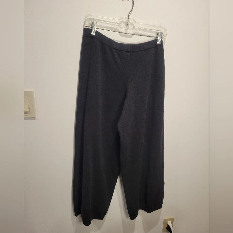 Pantalón Joan Vass talla 2 gris confort tejido recortado. Pequeño defecto Foto 3 de 4