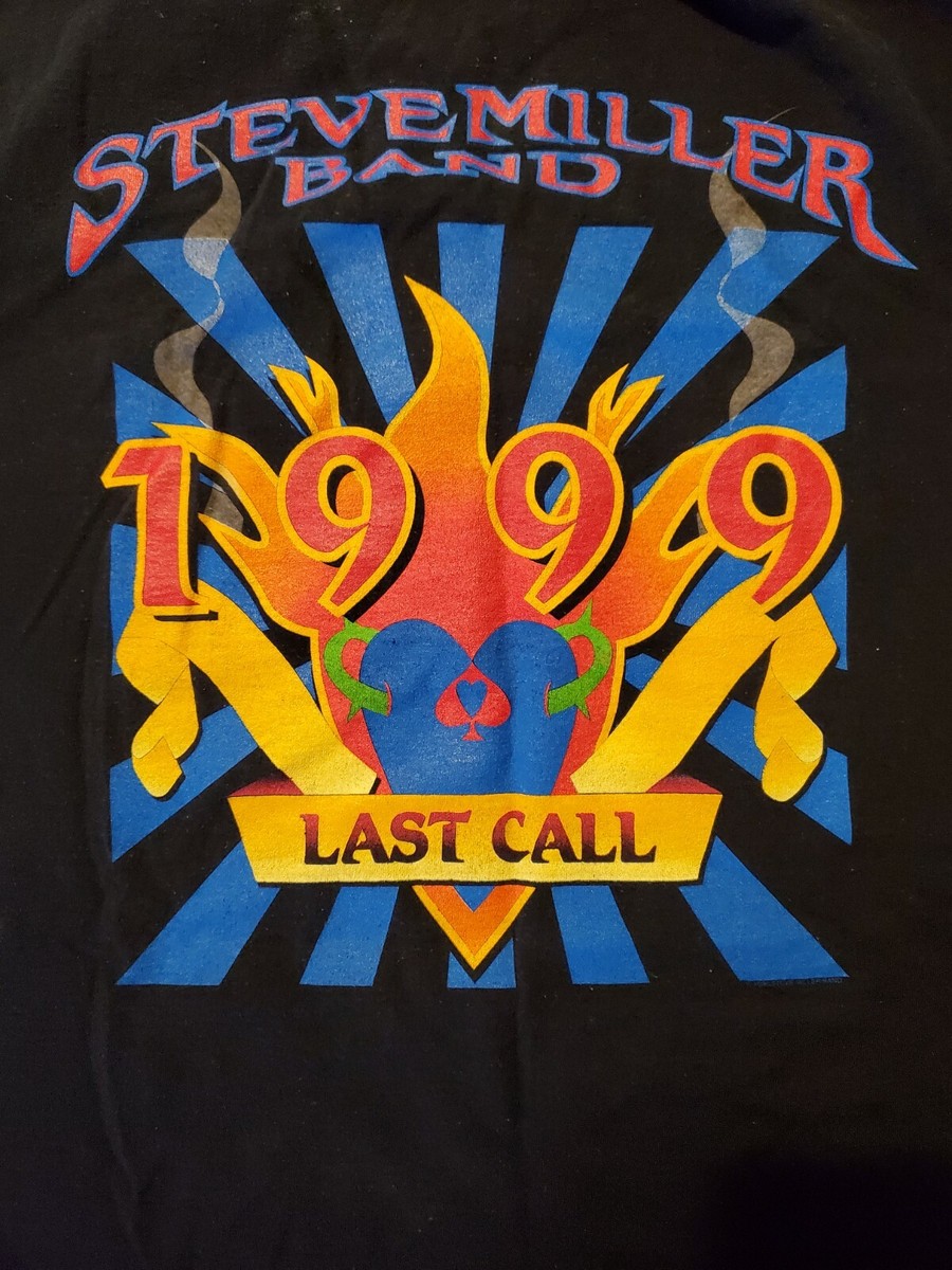 Vintage 1999 Steve Miller Band Last Call Concert Tour T Shirt 70s