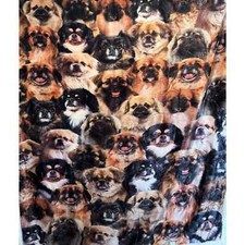 Pug Sherpa Throw, Pug Throw, Gifts for Mom, Christmas Gift, Pug Lovers