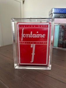Red Fontaine Playing Cards | eBay
