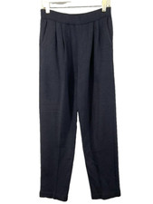 St. John Sportswear Santana Knit Pants Sz 8 Pleated High Rise Tapered Leg