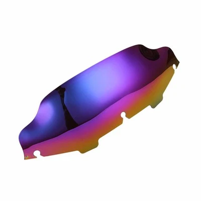 Moto Iridium 6" Wave ABS pare-brise pour 96-13 Harley Glide FLHX FLHT FLHTC - Photo 1/3