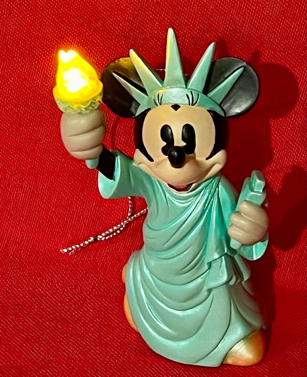 ミニーマウス置物　自由の女神　陶器 カワイイ〜！自由の女神のミニーちゃん【陶器製 ミニーマウス