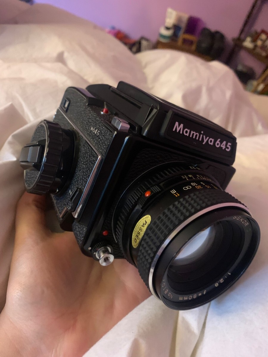 Mamiya M645 Camera with Mamiya sekor C 80mm f2.8 and Mamiya