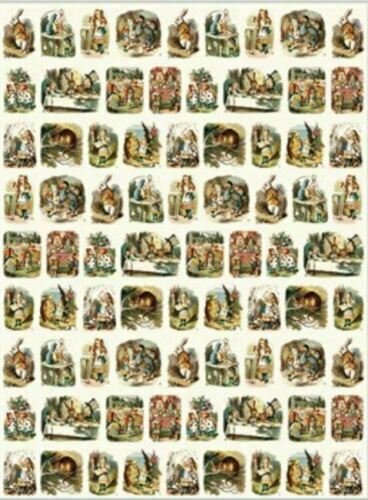 Panneau Métal Vintage Alice Au Pays Des Merveilles - 4x16 Pouces - Déco Murale Rustique