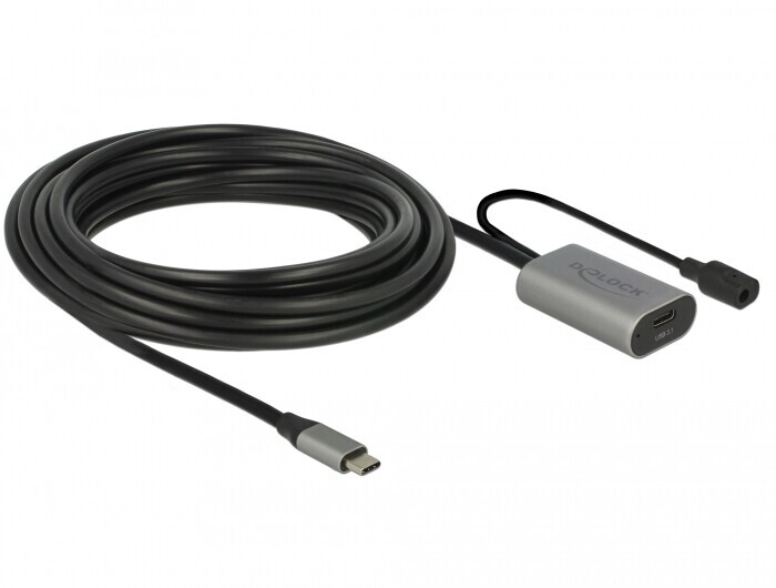 Câble rallonge active USB-C DeLock 5m | Finition premium et blindage renforcé haute fidélité