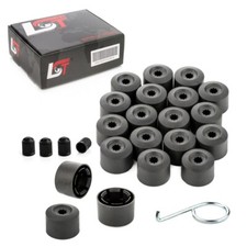 20x Radschrauben Sechskant Kappen diebstahlhemmend 17 mm schwarz für BMW 5er