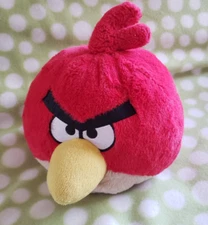 ANGRY BIRDS Red & White Plush, 10" ~ Commonwealth Toy, Dated 2010