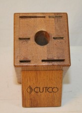 CUTCO Galley Set Oak Knife Block Made In USA 7 Slots