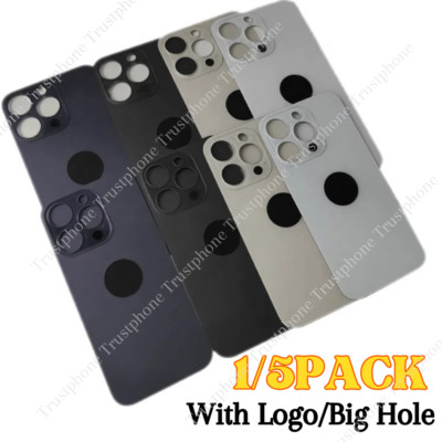 Lot Replacement Rear Back Glass Big Hole For iPhone 15 14 13 12 11 XR XS X 8 SE