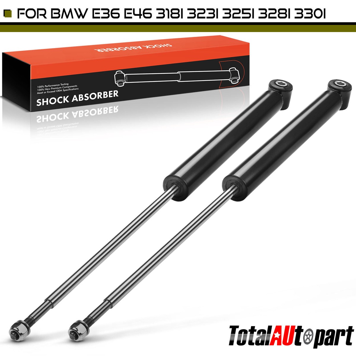 Complete Shock & Strut Kit For BMW 318i 325i 328i - 4-Piece Front & Rear Suspension Set 1992-1998