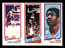 1980 Topps Basketball #110 Moncrief Shelton Silas NM *e13