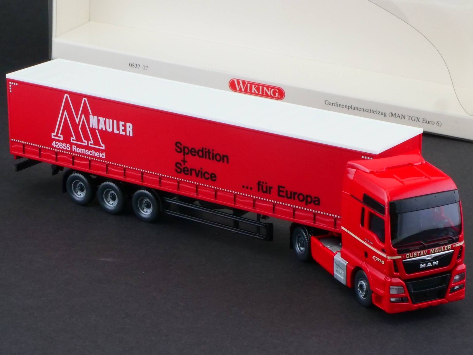Wiking MAN TGX Truck 053707 Spedition Curtains 1:87 Mint! OVP BL 1706-2