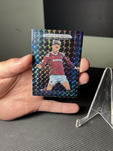 2022-23 OBSIDIAN ELECTRIC ETCH BLUE FINITE 1/1 GIANLUCA SCAMACCA ONE OF ONE - Picture 2 of 7