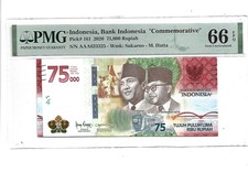 2020 Indonesia Bank Indonesia 75000 Rupiah Pick#161 PMG 66 EPQ AAA#1