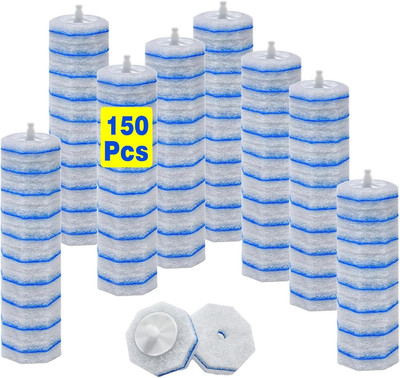 150 Count Upgrade 3-Layer Toilet Bowl Refills Fits for Clorox Toilet Brush | 3X 