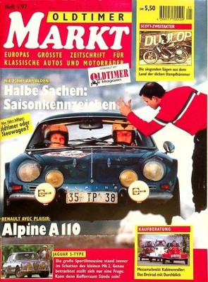 3) Oldtimer Markt 01/1997 - Scott Super Squirrel / P - Harley-Davidson Sportste