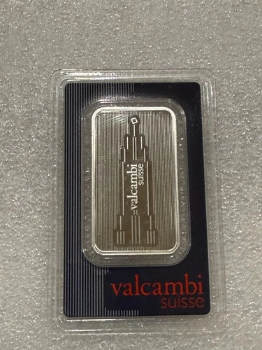 Valcambi Skyline 1oz .999 Fine Silver Bar ~ Sealed in Assay Card ~ Premium Swiss