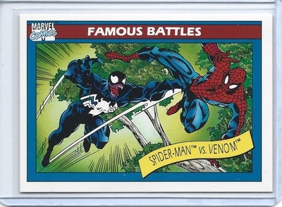 1990 MARVEL SPIDER-MAN VS VENOM #106 FAMOUS BATTLES