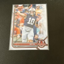 Bowman 2021-22 University Bo Nix Base Card #8 Auburn Tigers Topps Football