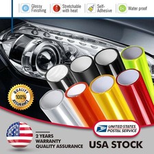 Car Headlight Taillight Fog Lamp Tint Film Foil Vinyl PVC DIY Wrap Sticker Decal