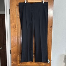 Nine West Women's High Rise Classic Ankle Black Pullon Dress Pants Plus Size XXL
