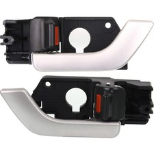 Interior Door Handle For 2003-2008 Hyundai Tiburon Set Of 2 Front Silver