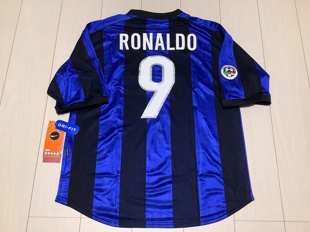 MINT Ronaldo 9 L INTER MILAN 1999 00 Home Jersey Maglia