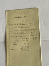 CIVIL WAR RECONSTRUCTION MACON GEORGIA  PAYMENT 1867 FOR OFFICER AND SERVANT