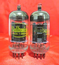 1959 Raytheon 12AU7 PLATINUM GRADE Preamp Tubes Matched Pair 90% NOS =ECC82 6189