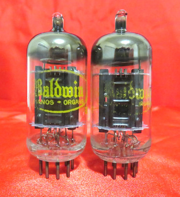 1960 Raytheon 12AU7 PLATINUM PLUS GRADE Preamp Tubes Matched Pair 90% NOS =ECC82